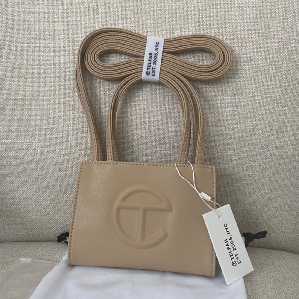 NWT Telfar Small Cream Shopping Bag